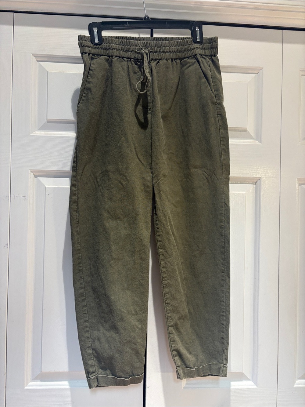 J. Crew Factory Olive Green Drawstring Joggers